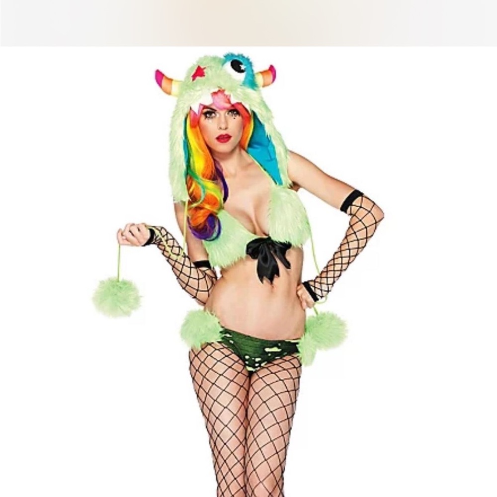 Leg Avenue Green and Rainbow Monster Costume